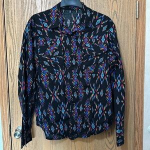 Men’s 1990s vintage pearl snap shirt